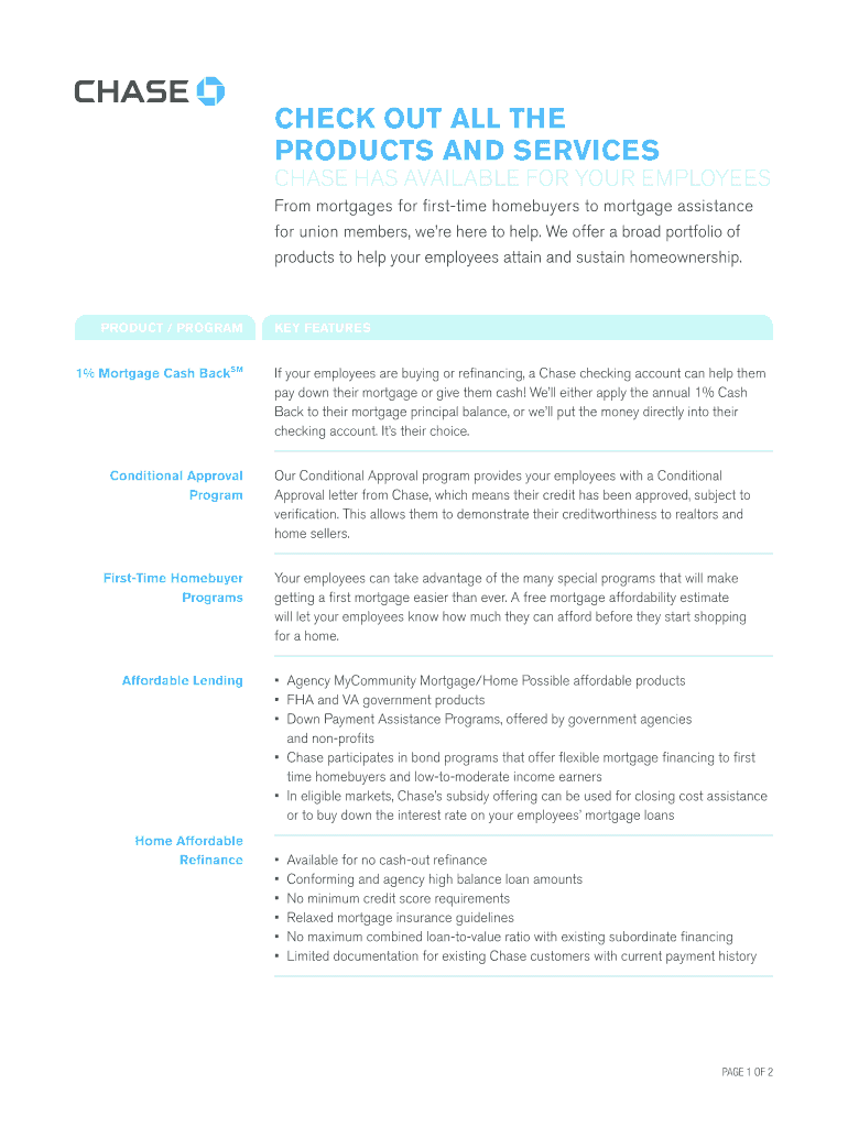 Chase Check Template Form